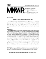 Morbidity and Mortality Weekly Report MMWR September 23 1994  Vol 43  No 37