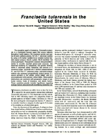 Francisella tularensis in the United States