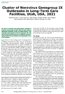 Cluster of Norovirus Genogroup IX Outbreaks in LongTerm Care Facilities Utah USA 2021