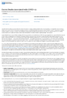 Excess Deaths Associated with COVID19 Provisional Death Counts for Coronavirus Disease COVID19 20211208