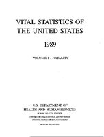 Vital Statistics of the United States 1989 Volume INatality