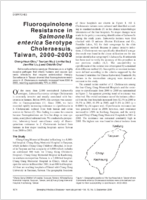 Fluoroquinolone Resistance in Salmonella enterica Serotype Choleraesuis Taiwan 20002003