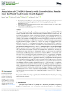Association of COVID19 Severity with Comorbidities Results from the World Trade Center Health Registry