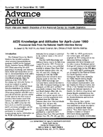 AIDS Knowledge and Attitudes for AprilJune 1990 Provisional Data From the National Health Interview Survey