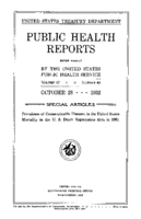 Public Health Reports  v 47 no 44  cover