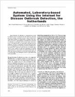 Automated Laboratorybased System Using the Internet for Disease Outbreak Detection the Netherlands