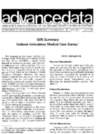 1976 Summary National Ambulatory Medical Care Survey