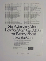 Stop worrying about how you wont get AIDS and start worrying about how you can