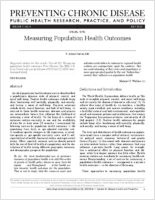 Measuring Population Health Outcomes