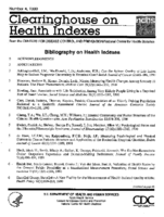 Bibliography on Health Indexes Number 4 1990