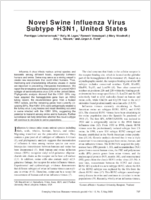 Novel Swine Influenza Virus Subtype H3N1 United States