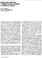 Nosocomial infections in skilled nursing facilities a preliminary survey