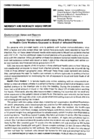 MMWR Morbidity and Mortality Weekly Report May 22 1987  Vol 36  No 19