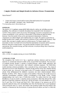 Complex Models and Simple Results in Airborne Disease Transmission