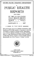 Public Health Reports  v 52 no 2  cover