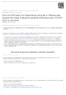 Cmo los CDC estn monitoreando los datos de la influenza para comprender mejor la situacin actual de la influenza aviar A H5N1 entre las personas