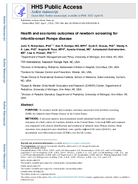 Health and economic outcomes of newborn screening for infantileonset Pompe disease