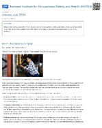 NIOSH eNews Volume 22 Number 3 July 2024