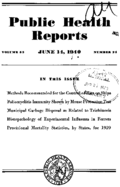 Public Health Reports  v 55 no 24  cover
