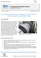 SemiTruck OwnerOperator Crushed by 76 Ton Steel Coil While Securing Load to Flatbed Trailer