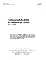 Food consumption profiles of white and black persons aged 174 years United States 197174