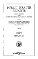Public Health Reports  v 32 no17  cover