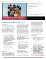 Modernizing the National Vital Statistics System Project volume 1 issue 1 July 2017