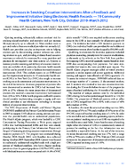 Increases in Smoking Cessation Interventions After a Feedback and Improvement Initiative Using Electronic Health Records  19 Community Health Centers New York City October 2010March 2012