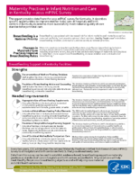Maternity Practices in Infant Nutrition and Care in Kentucky  2011 mPINC Survey