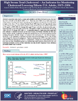 High Serum Total Cholesterol  An Indicator for Monitoring Cholesterol Lowering Efforts US Adults 20052006