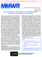 Obesity Prevalence Among LowIncome PreschoolAged Children  New York City and Los Angeles County 20032011