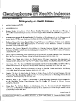 Bibliography on Health Indexes Number 3 1987