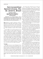 Cattransmitted Sporotrichosis Rio de Janeiro Brazil