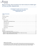 Physical Activity Homebased Exercise Interventions for Adults Aged 65 Years and Older Updated 2026
