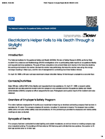 Electricians Helper Falls to His Death Through a Skylight FACE 8930