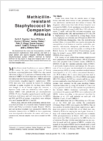 Methicillinresistant Staphylococci in Companion Animals