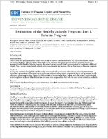 Evaluation of the Healthy Schools Program Part I Interim Progress