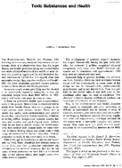 Toxic Substances And Health