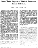 Some Major Aspects Of Medical Assistance Under Title Xix