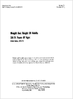 Weight and height of adults 1874 years of age United States 197174