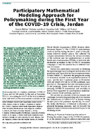 Participatory Mathematical Modeling Approach for Policymaking during the First Year of the COVID19 Crisis Jordan