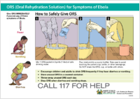 ORS Oral Rehydration Solution for Symptoms of Ebola 3 Pints 2014 Sierra Leone