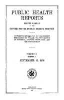 Public Health Report  v 31 no 37  cover