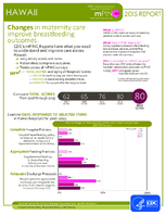 CDC National Survey Maternity Practices in Infant Nutrition and Care mPINC Hawaii 2015 Report