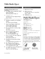 Public Health Reports  v 111 no 1  masthead