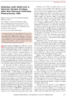 Infection with SARSCoV2 Omicron Variant 24 Days after NonOmicron Infection Pennsylvania USA