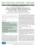 Data for DecisionMaking Exploring the Division of Nutrition Physical Activity and Obesitys Data Trends and Maps