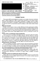 MMWR Morbidity and Mortality Weekly Report June 14 1985  Vol 34  No 23