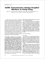 SARS Transmission among Hospital Workers in Hong Kong