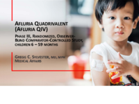 Afluria Quadrivalent Afluria QIV   PHASE III randomized observerblind comparatorcontrolled study children 6 59 months